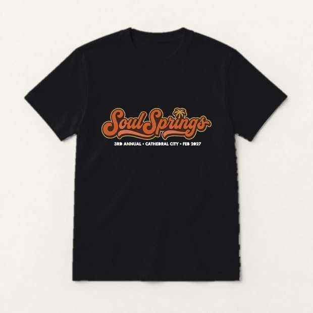 Soul Springs unisex tee in black