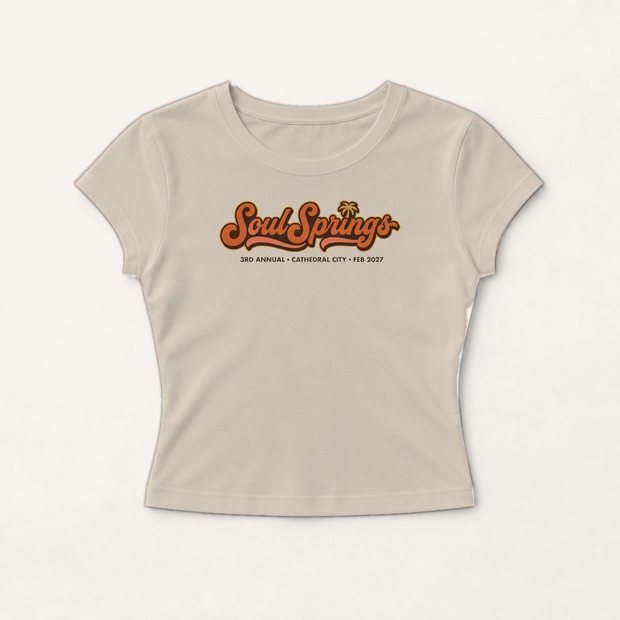 Soul Springs baby tee in dust
